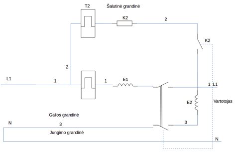 automatinis jungiklis schema