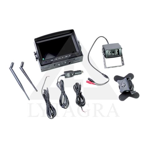 Automobilinė kamera su 7 colių LCD monitoriumi