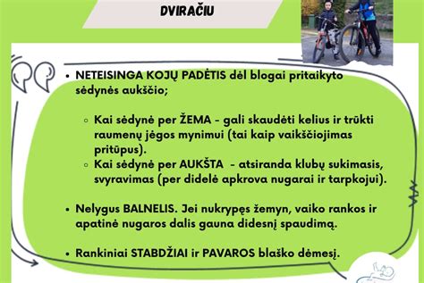Schema: taisyklingas kvėpavimas važiuojant dviračiu
