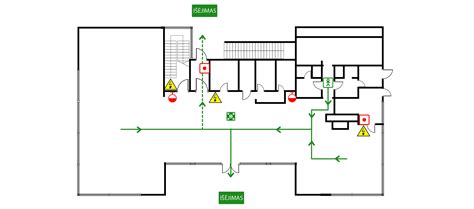 schema: autoserviso zonavimo planas (remonto zona, klientų priėmimas, sandėlis, atliekų laikymo vieta)