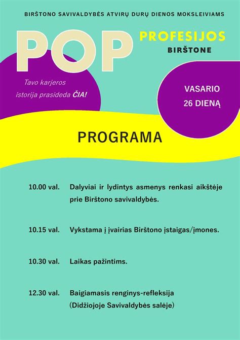 Infografika su renginio programa ir vietomis