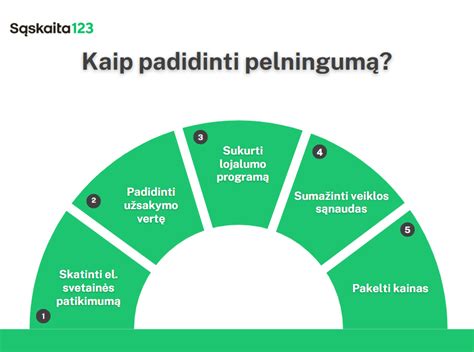 Informacija apie įmonės pelningumą ir augimą