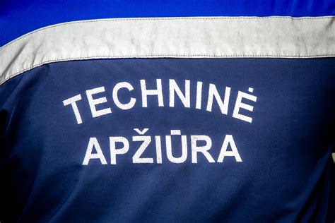Techninės apžiūros proceso iliustracija