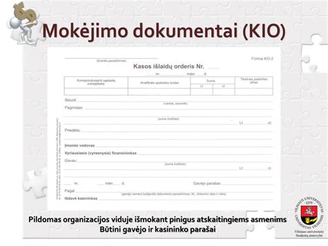 Mokesčių deklaracija ir mokėjimo dokumentai