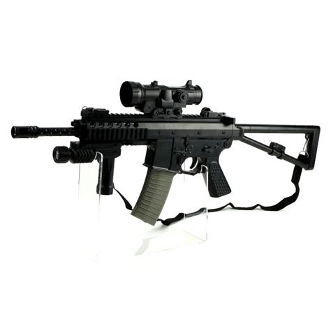 Airsoft šautuvas su optika ir kojelėmis
