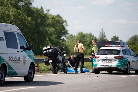 Motociklo avarija kelyje