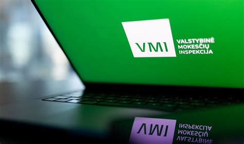 Tematinė nuotrauka su VMI ir Registrų centro logotipais, pavaizduojanti elektroninių paslaugų portalą