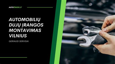 Infografika apie dujų įrangos komponentus automobilyje