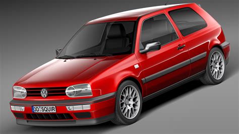 The Volkswagen Golf Mk3 in profile