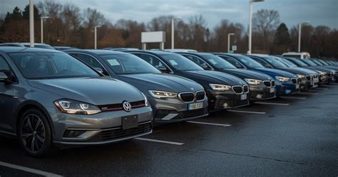 Fotografija: Didelė naudotų automobilių aikštelė su įvairiomis transporto priemonėmis