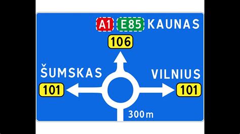 Schema, iliustruojanti kelio ženklo tvirtinimą prie stulpo