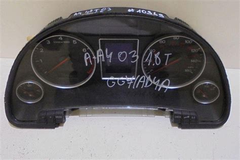 Audi A4 B7 prietaisų skydelio simbolių pavyzdžiai