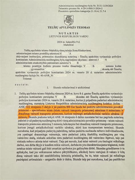 schema: teisinis procesas siekiant sutrumpinti teisės vairuoti atėmimo terminą