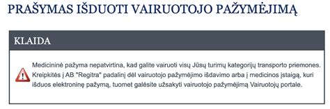 Infografika: žingsniai, kaip gauti medicininę pažymą vairuotojo pažymėjimui