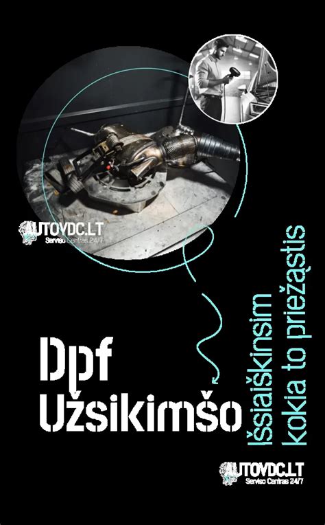 Diferencijuoti katalizatoriaus ir DPF filtro vaizdai