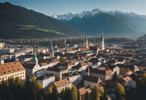 Bolzano miesto panorama su kalnais fone
