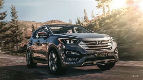 Tematinė Hyundai Santa Fe 2013 nuotrauka iš priekio