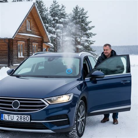 Teminė nuotrauka: uždengtas automobilis žiemą