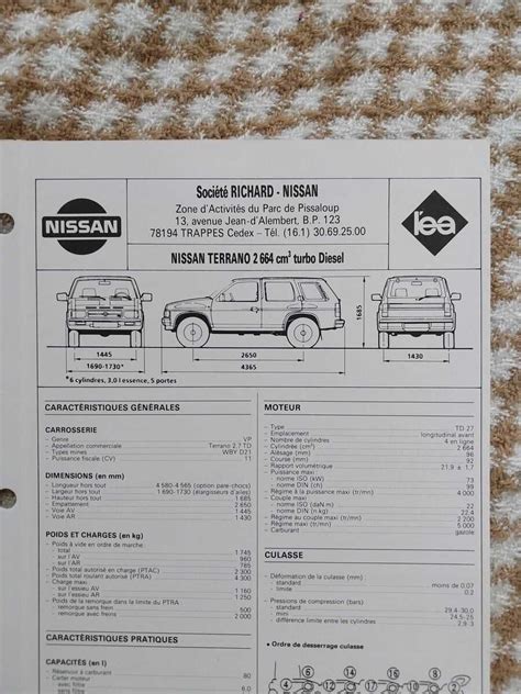 Nissan Terrano važiuoklės schema