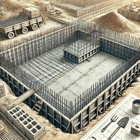 Betono pamato brėžinys su reikalavimais