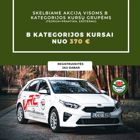 Rigvedos logotipas ir instruktoriai su automobiliais