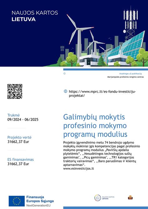 Infografika: mokymo programų schema
