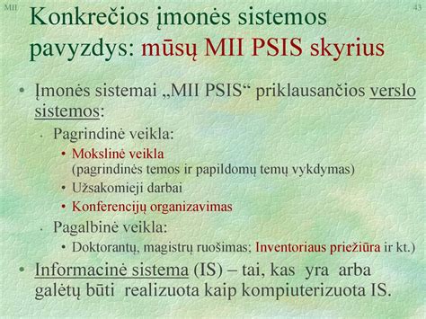 Sistemos pranešimo pavyzdys