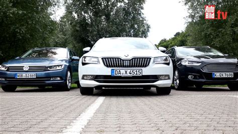 Ford Mondeo, Skoda Superb ir VW Passat lyginamoji nuotrauka