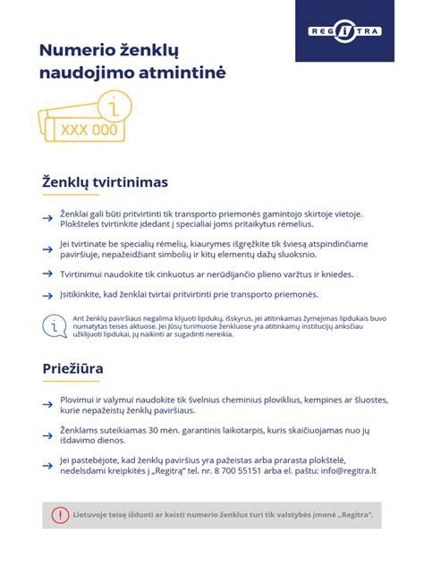 Infografika, vizualiai pateikianti skirtingus numerio ženklų tipus (I-VI tipo, diplomatiniai, taksi, istoriniai)