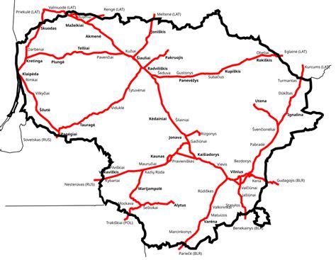 Geležinkelių infrastruktūra Lietuvoje
