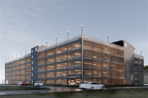 Daugiaaukštės automobilių stovėjimo aikštelės vidaus erdvės, su aiškiu ženklinimu ir minimaliu kolonų skaičiumi