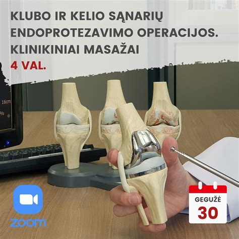 Kelio sąnario endoprotezo schematinis vaizdas