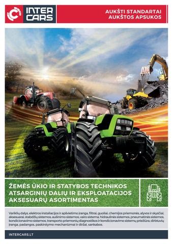 Žemės ūkio technikos priežiūros ir atsarginių dalių schema