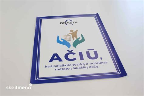 Prevencinės kampanijos plakatas