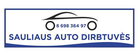 Autoserviso fasado nuotrauka su pavadinimu „Sauliaus Auto Dirbtuvės“