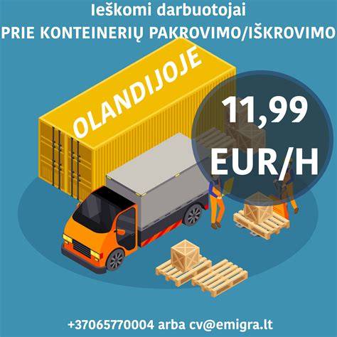 Konteinerių pakrovimo įranga ir transporto srauto schema