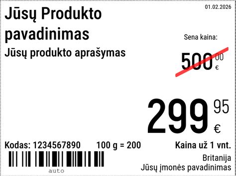 pavyzdys padangos informacinės etiketės su paaiškinimais