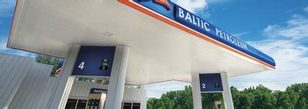 Baltic Petroleum degalinės tinklo žemėlapis su priekabų nuomos punktais