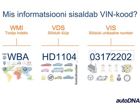 Infografika: VIN kodo struktūra