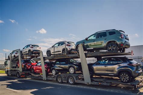 Schematinis automobilio pervežimo procesas