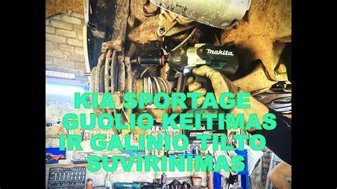 Galinio tilto išsidėstymas Kia Sorento schemoje