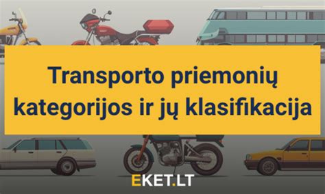 Lentelė su transporto priemonių kategorijomis ir amžiaus reikalavimais