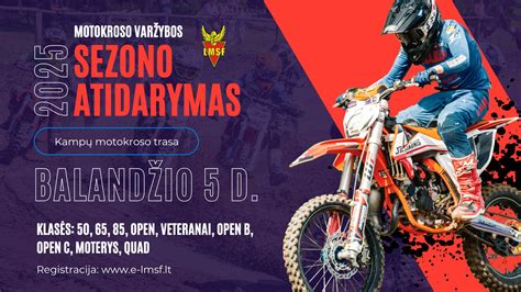 Infografika: žingsniai registracijai į motokroso varžybas