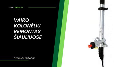 Mechanikas apžiūri automobilio vairo sistemą