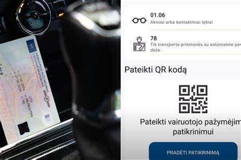 Teminė nuotrauka: skaitmeninis vairuotojo pažymėjimas telefone