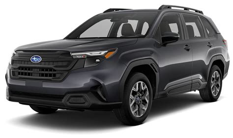 Teminis Subaru Forester su atidarytu variklio gaubtu