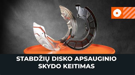 Schematinis pavaizdavimas: Stabdžių apkabos ir disko nuėmimo procesas.