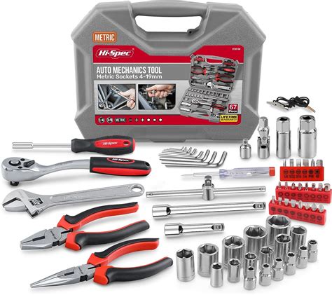 A set of car repair tools, including screwdrivers and a new W5W bulb.