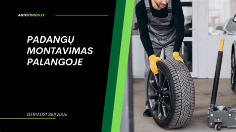 Padangos montavimas, žingsniai, schema