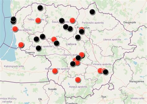 Infografika: juodųjų dėmių žemėlapis Panevėžio rajone